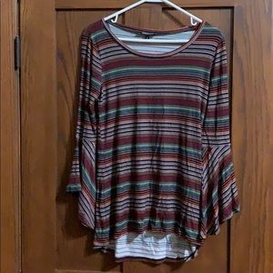 Relativity XL striped tunic NWT